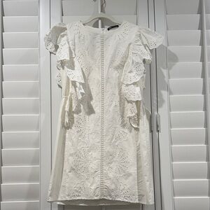 Zara Ivory Textured Blouse